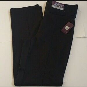 New elastic waist Gloria Vanderbilt black slimming advantage pants medium m nwt